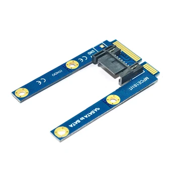 

AEROFARA mSATA to SATA Adapter Card MINI SATA to 7 Pin SATA MPCIe Expansion SATA Horizontal Computer Extension Card