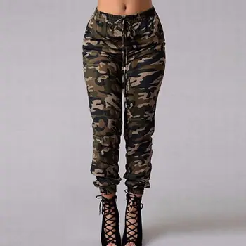 

Camouflage Cargo Pants Women Pocket Loose Long Cargo Trousers Womens Camo Pants Plus Size Women Camouflage Pantalon Femme
