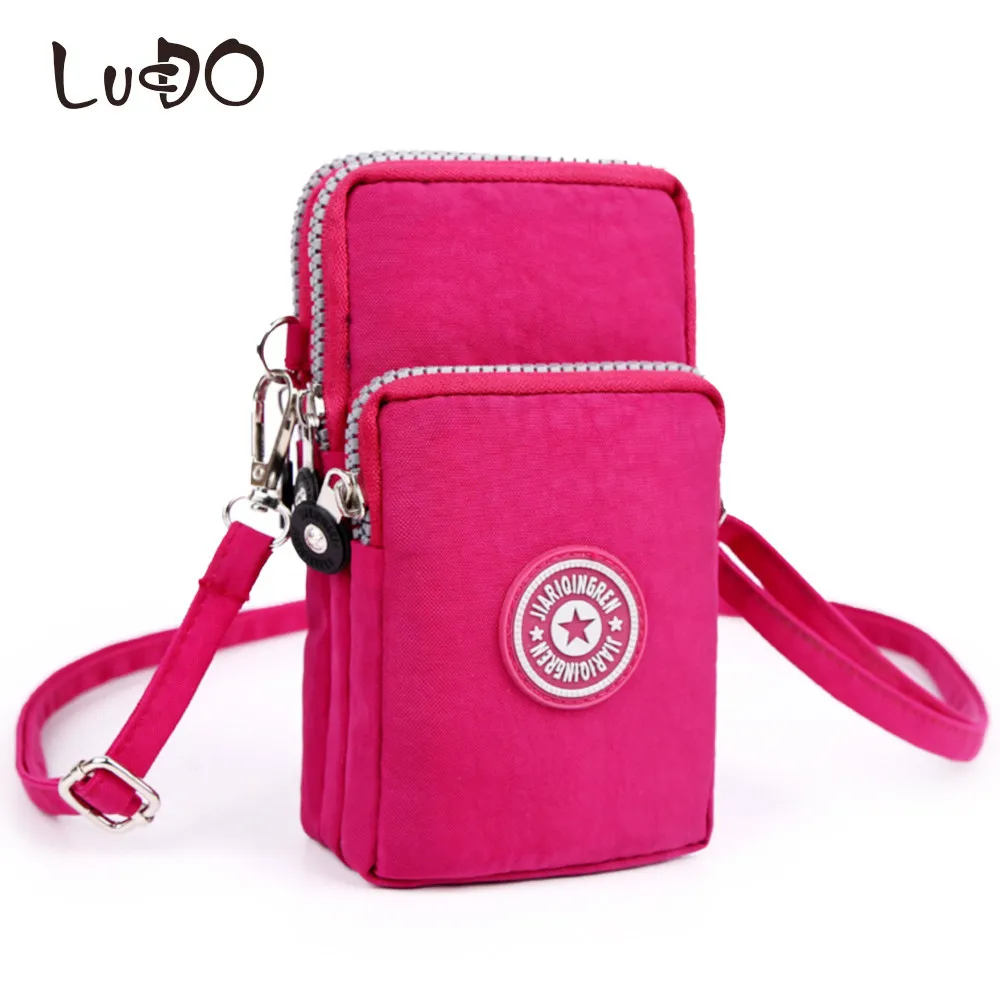 

LUCDO Mini Women Hangbag Canvas Messenger Bag Lady Mobile Phone Coin Purse Wallet Clutch Pocket Travel Bag Feminina Bolsos Mujer