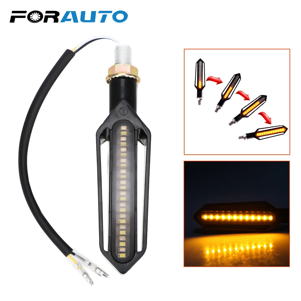 

FORAUTO Motorcycle Light Turn Signals Daytime Running Light Signal Lamp Brake Lamp Motobike Tail Light
