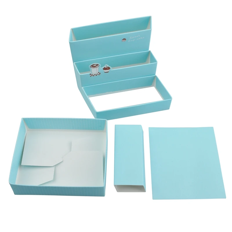 

DIY Paper Board Storage Box Desk Organizer Stationery Cosmetic Box