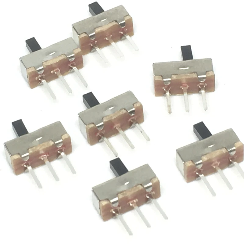 

20Pcs Interruptor on-off mini Slide Switch SS12D00 SS12D00G3 3pin 1P2T 2 Position High quality toggle switch Handle length:3MM