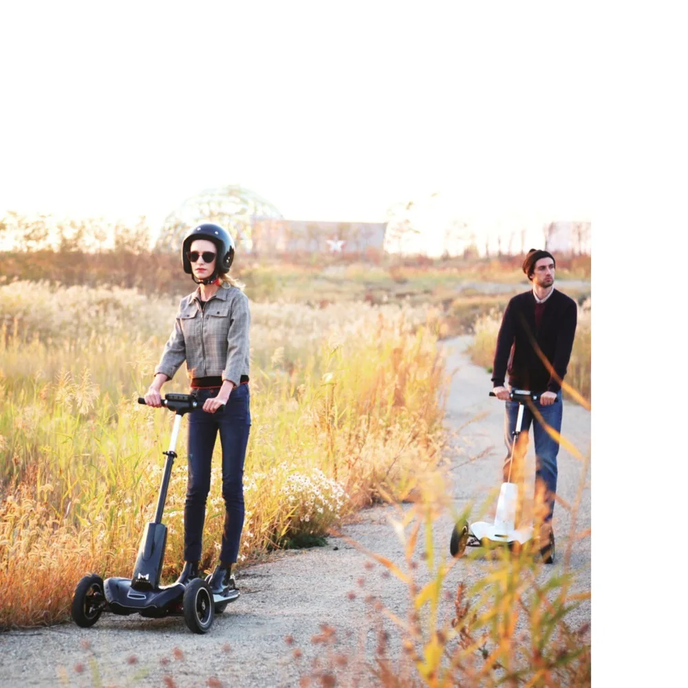 Excellent New Brand M1 350w 36v Folding Aluminum Alloy Three-wheel Electric Scooter Steering-wheel Skateboard Hover Board 3