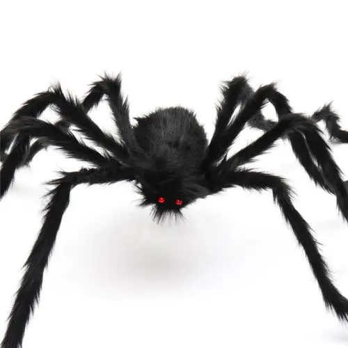 Гигантский пушистый Тарантул паук Хэллоуин реквизит украшение PROP POSEABLE нарядное платье