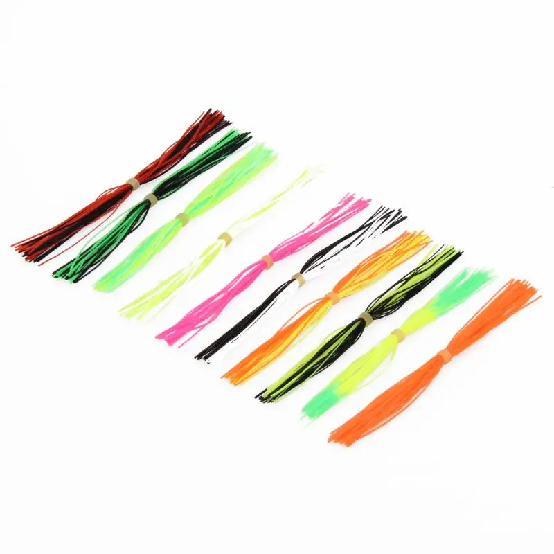 10 пряди 30 нитей Силиконовые юбки рыболовные снасти аксессуары DIY Spinnerbatis Buzzbaits