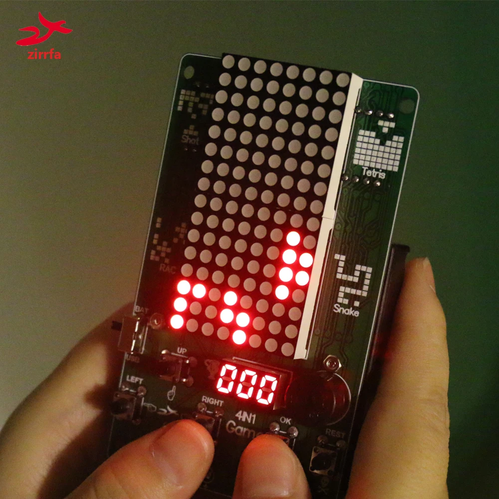 

Advantage Wholesale Electronic DIY Kit 8x16 Dot matrix game machine for Tetris/Snake/Shot/Racing Diy Kit Electronic