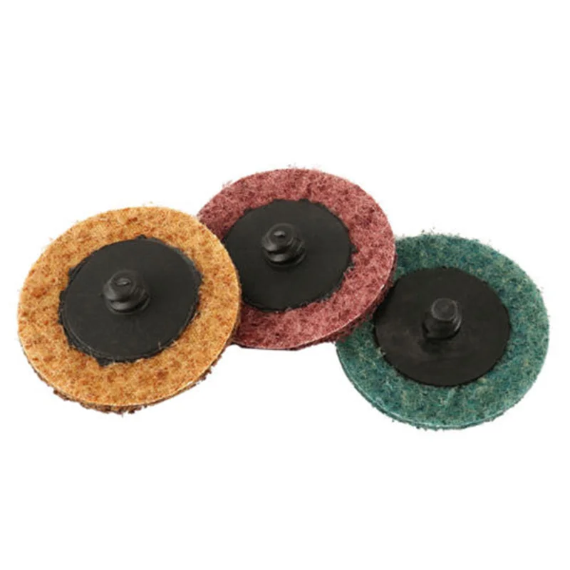 

35PCS 2 INCH ROLOC DISCS PADS R TYPE SANDING ABRASIVE ROLL LOCK 1/4 W/ HOLDER