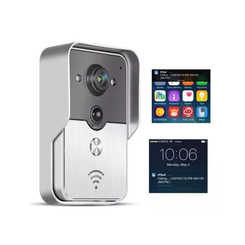 

V1 wireless wifi video intercom doorbell wifi video doorbell support remote video intercom unlock EU Plug