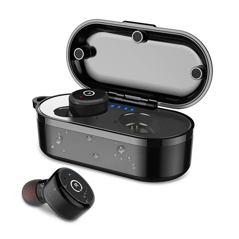 CLAITE TWS bluetooth5.0 наушники мини беспроводные IPX8 водонепроницаемая гарнитура в ухо
