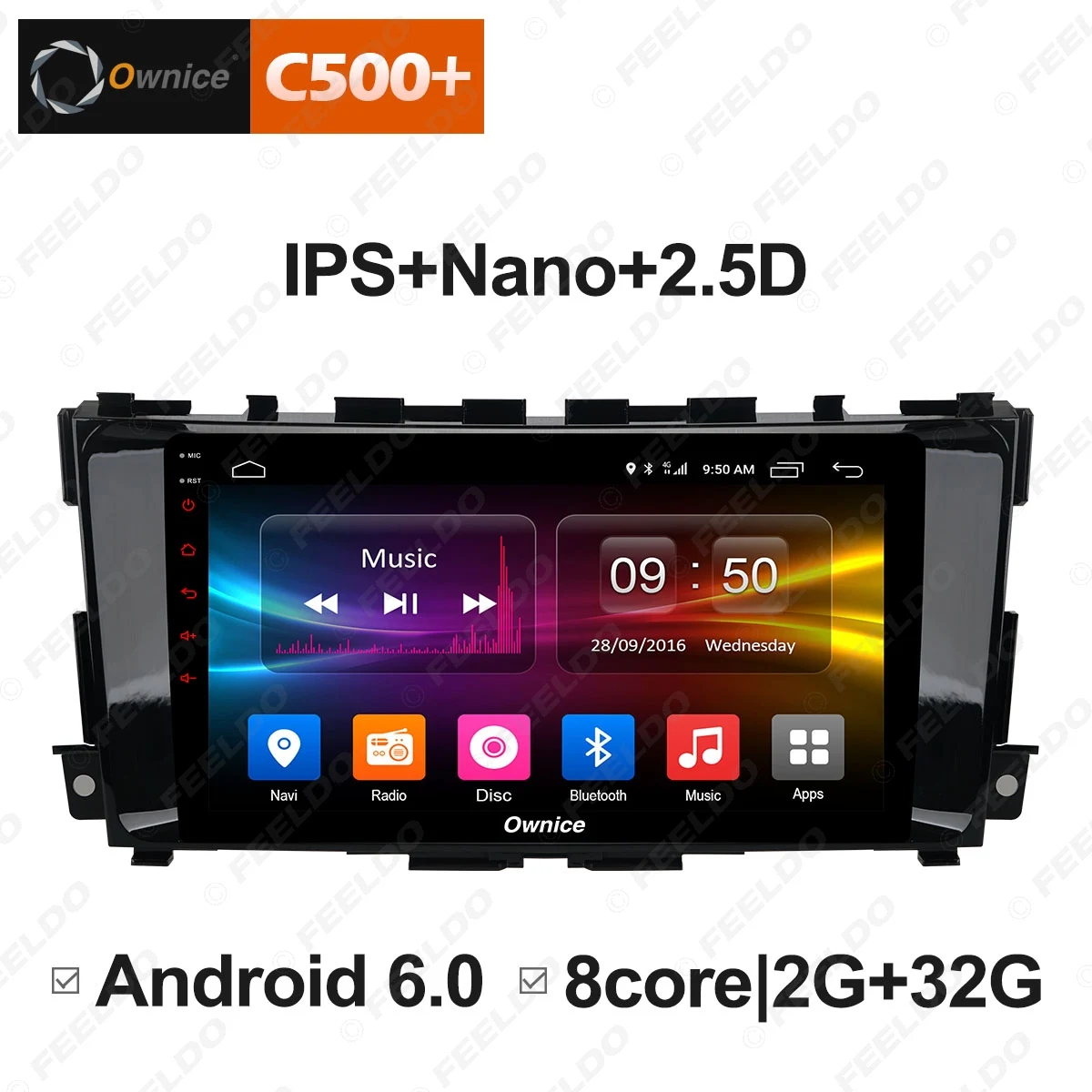 Cheap LEEWA 9" 2.5D Nano IPS Screen Android 8.1 Octa Core/DDR3 2G/32G/4G LTE Car Media Player For Nissan Teana 2013 - 2016 2