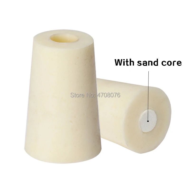 

Silicone stopper with sand core for conical flask Bottle rubber cover Perforated stopper bung Closing plug Sealed lid cap 10pcs