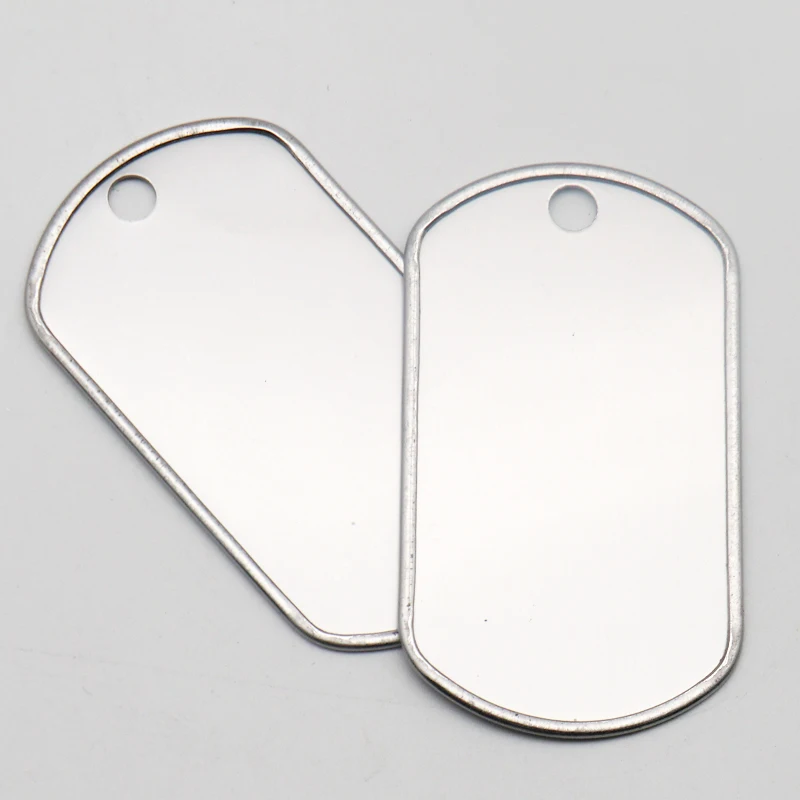 

20Pcs Plate Stainless Steel Tags Military Army Identity Tag Men Tags Necklace Personality necklace Dog ID Tags for Men Pendant