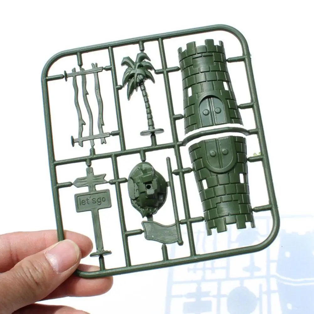  307pcs Military Plastic Soldiers Model Set figure Toy Army Men Figures Accessories Kit Decor Play S