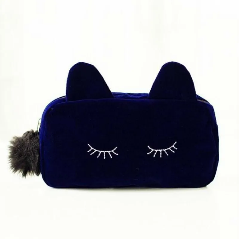 Большой емкости Kawaii милый кот пенал ткань пеналы школьные канцелярские Pencilcase для