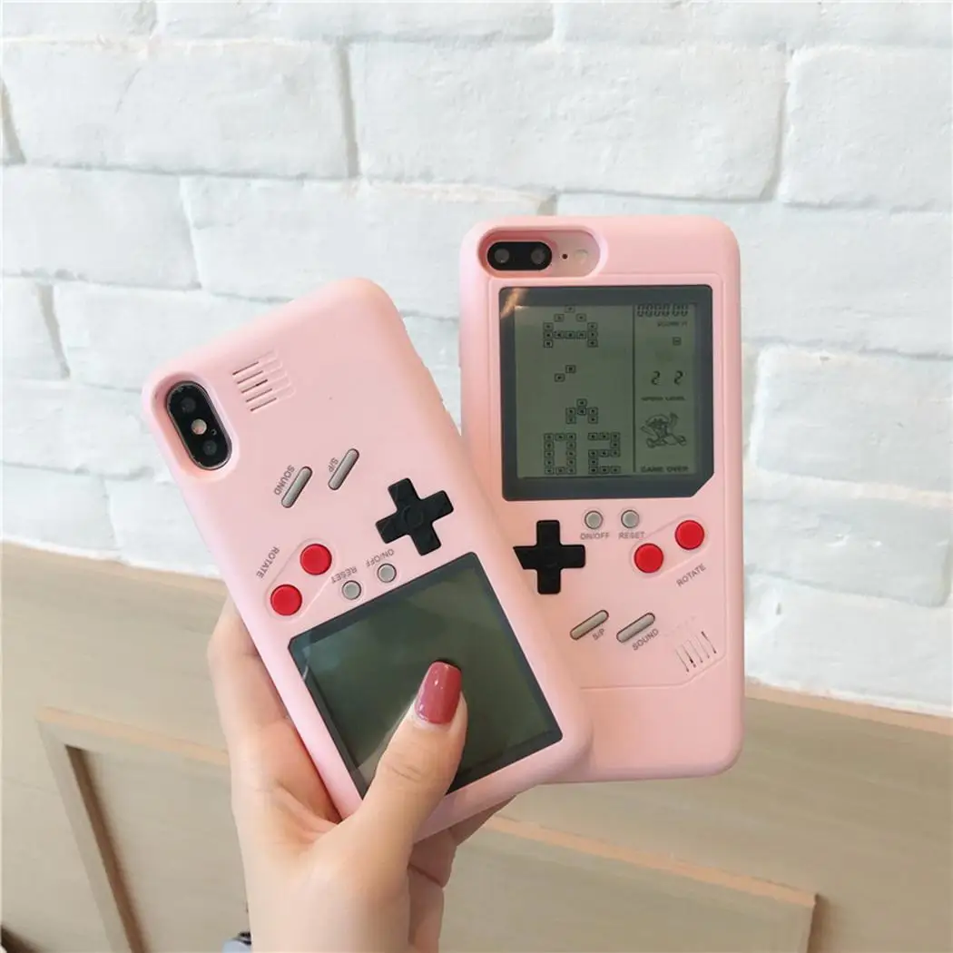 Tetris игры ТПУ телефонные чехлы Защитная крышка для iPhone X 6 S 7 8 плюс мягкий защитный