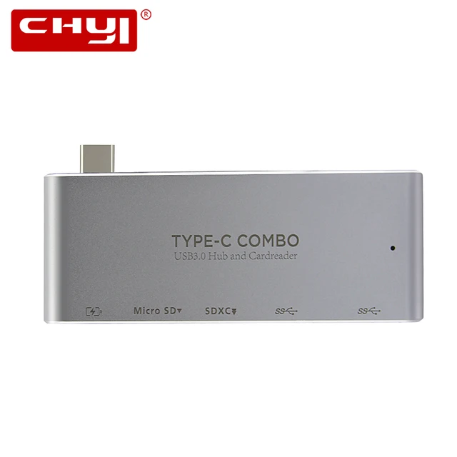 Special Offers CHYI Type-c3.1 Hub 5 Port Combo Micro SD/SD Card Reader Multi USB High Speed Portable USB3.0 HUB For Macbook Computer Accessorie Special Offers CHYI Type-c3.1 Hub 5 Port Combo Micro SD/SD Card Reader Multi USB High Speed Portable USB3.0 HUB For Macbook Computer Accessorie