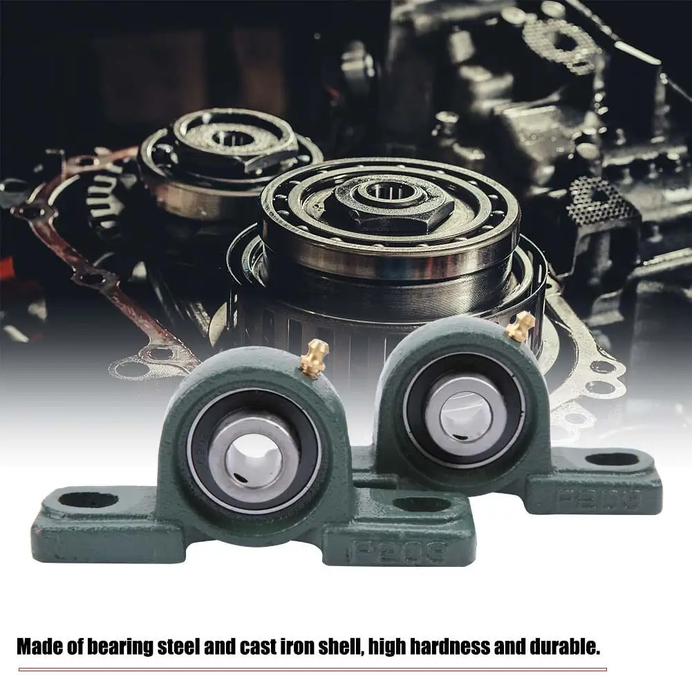 

2pcs UCP202 Pillow Block Bearing Ball Mounted Bearing Cast Housing OD 40mm ID 15mm Ball Mounted Bearing