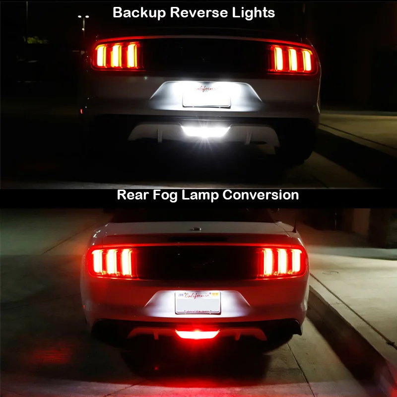 IJDM красный/белый светодиод 3156 LED T25 для 2015 up Ford Mustang и 2011 2014 Chevrolet Volt 4th стоп