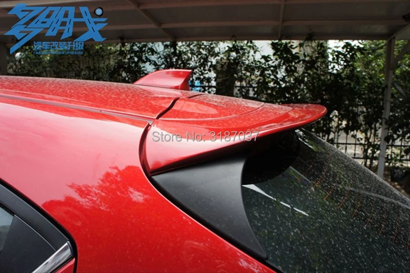 Для хэтчбека Mazda 3 Axela 2014 2015 2016 2017 ABS пластиковая Неокрашенная искусственная крышка