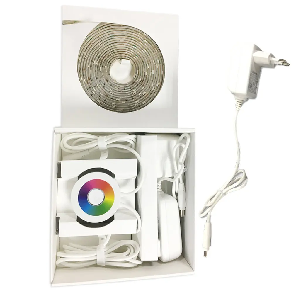 

E31 2M Smart LED Light Strip Mobile Phone Remote Controlled Wifi Smart Alexa Voice EU Socket Three-color LED beads
