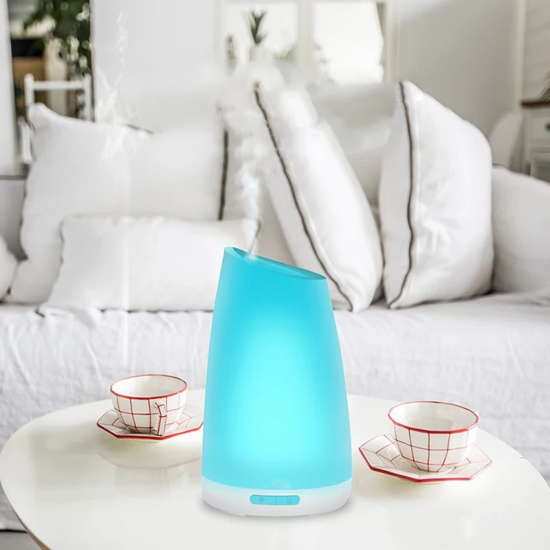 

100Ml Essential Oil Diffuser, Cool Mist Humidifiers With 7 Colorful Led Lights, Adjustable Mist Mode, Waterle US