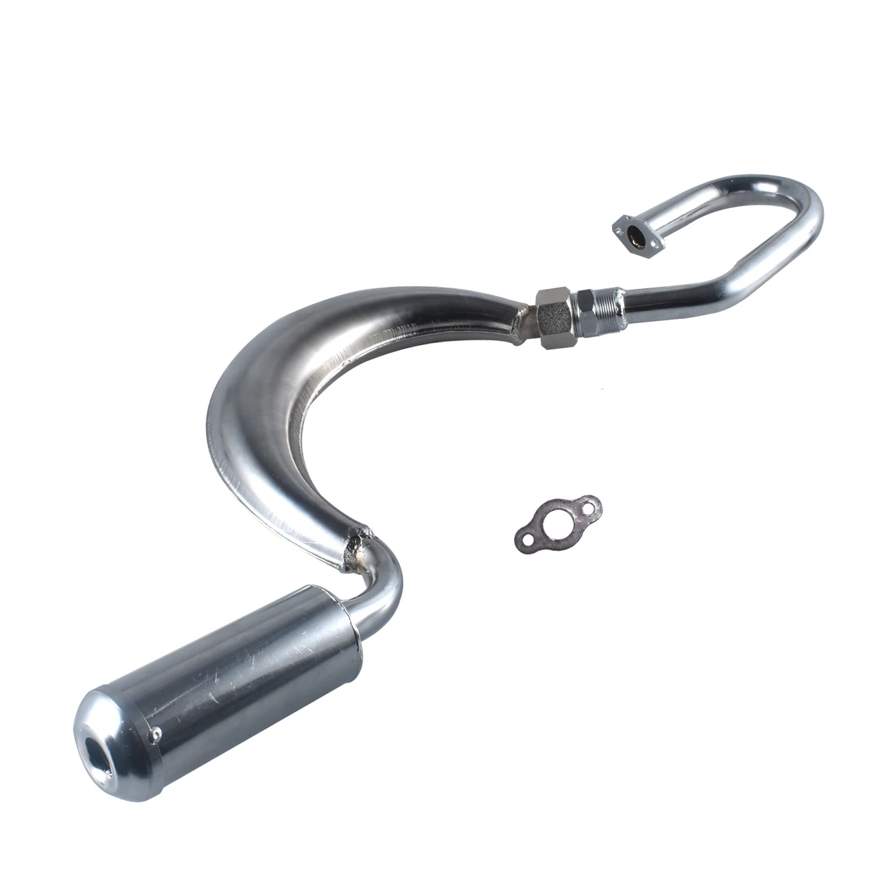 

Silver Pipe Exhaust Muffler For 50cc 80cc bike gas engine motor parts