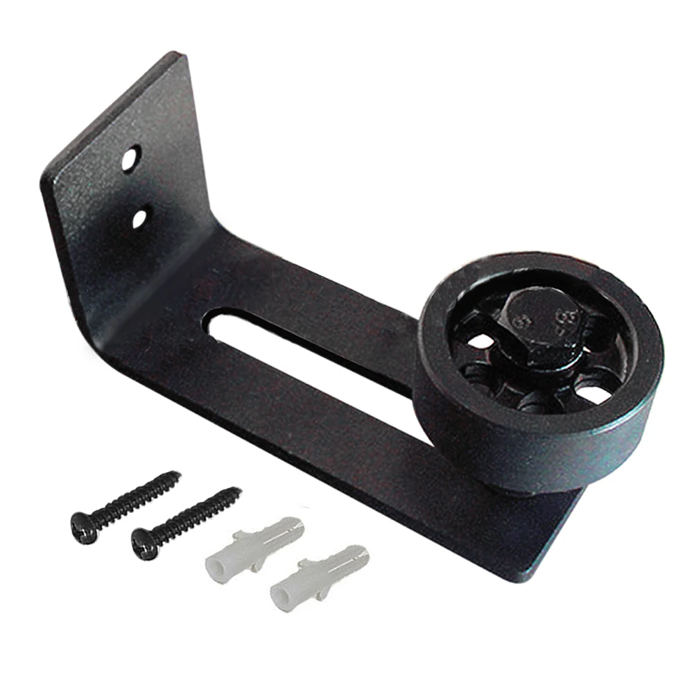

Sliding Barn Door Floor Guide, Hardware Adjustable Door Bottom Stay Roller Guide Wall Guide with Screws(Double Wheel)