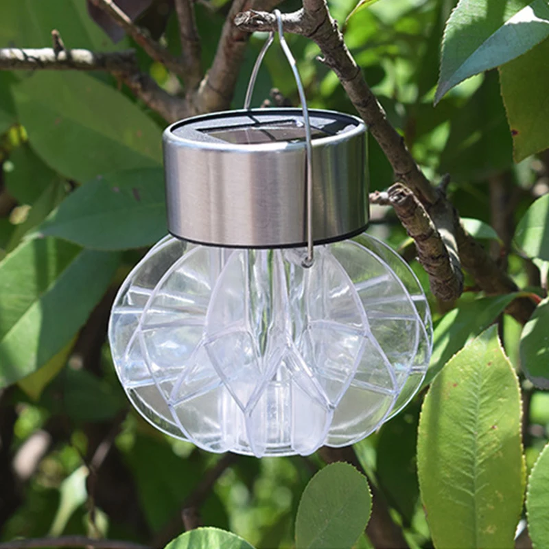 

1Pcs Solar Powered Chandelier Light Solar Lamps Waterproof Portable Landscape Camping Hanging Energy Saving Lamp For Tree