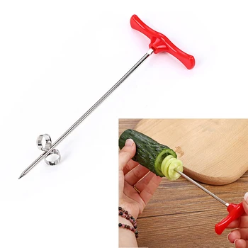 Vegetable Twist Knife Fruit Spiral Cutter Manual Roller Spiral Slicer Potato Carrots Kitchen Gadget Cuisine Tools Rotary Graters