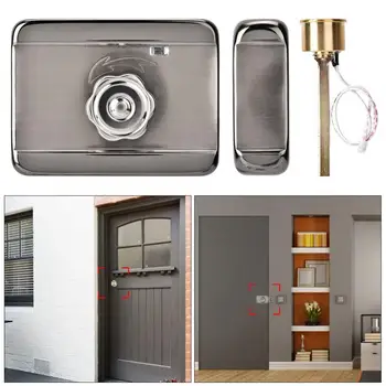 

Zinc Alloy Electronic Door Access Control System Silver Intelligent Single Head Lock