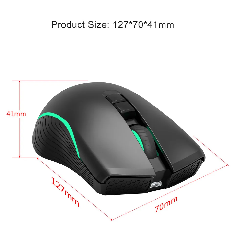 Pаспродажа ZERODATE 2,4, беспроводная мышь, портативная игровая компьютерная мышь, эргономичная мышь для ПК, для ноутбука, ноутбука, type c, быстрая зарядка