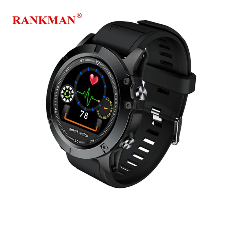 

Rankman Smart Watch IP68 Waterproof Bracelet Heart Rate Blood Pressure Moniter Steps Tracker Band Sport Bluetooth Wristband