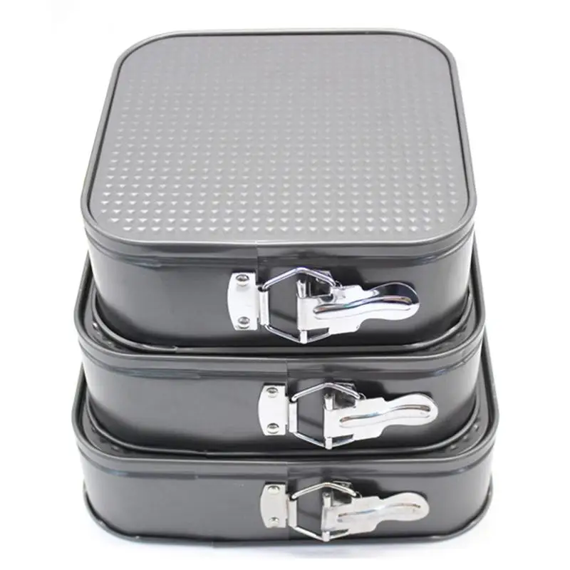 

Cake Mold Square Live Bottom With Buckle High Temperature Resistant Carbon Steel Non-Stick DIY Baking Mold Fast Delivery