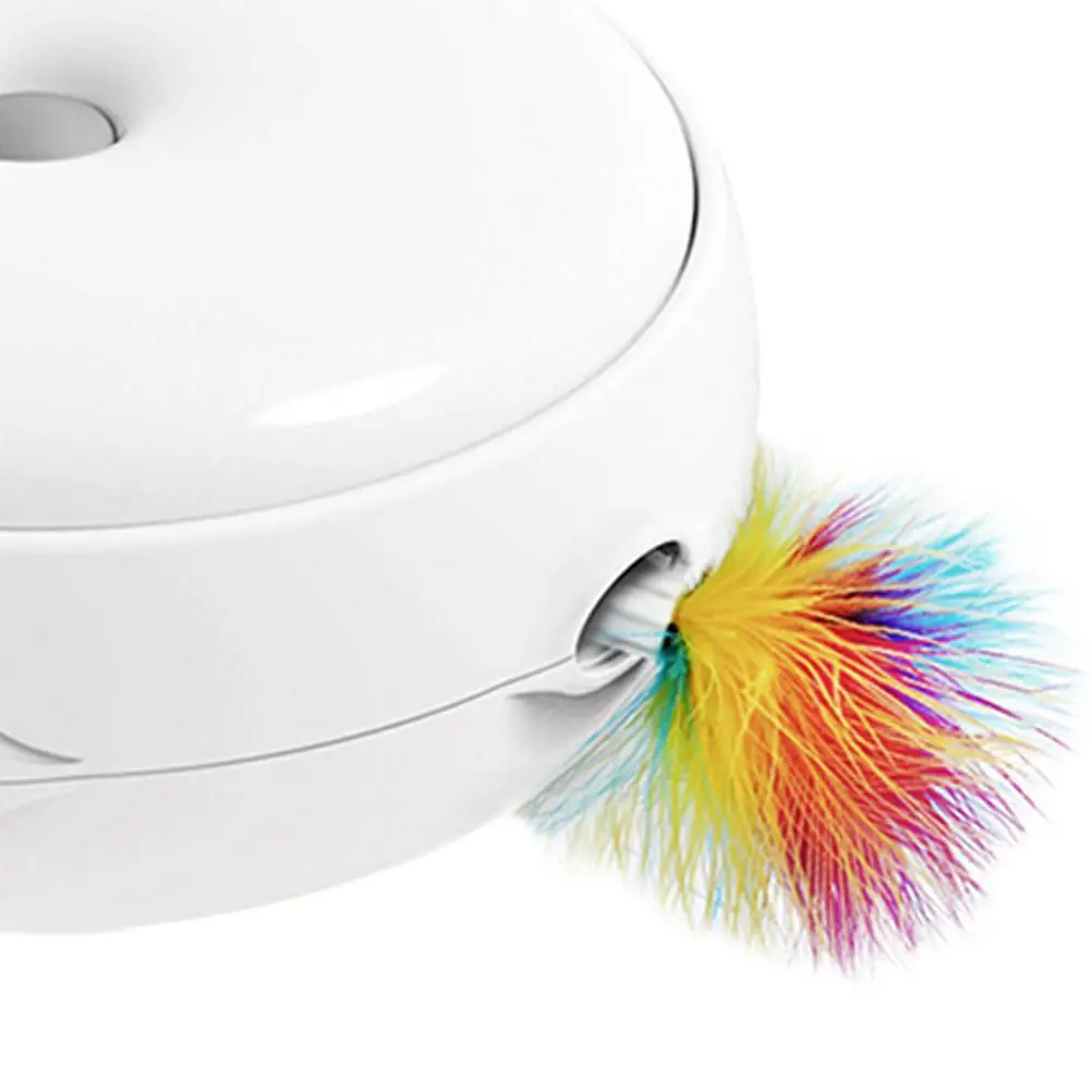 Electric Cat Toy Smart Teasing Cat Stick Crazy Game Spinning Turntable Cat Catching Mouse Donut Automatic Turntable Interactive