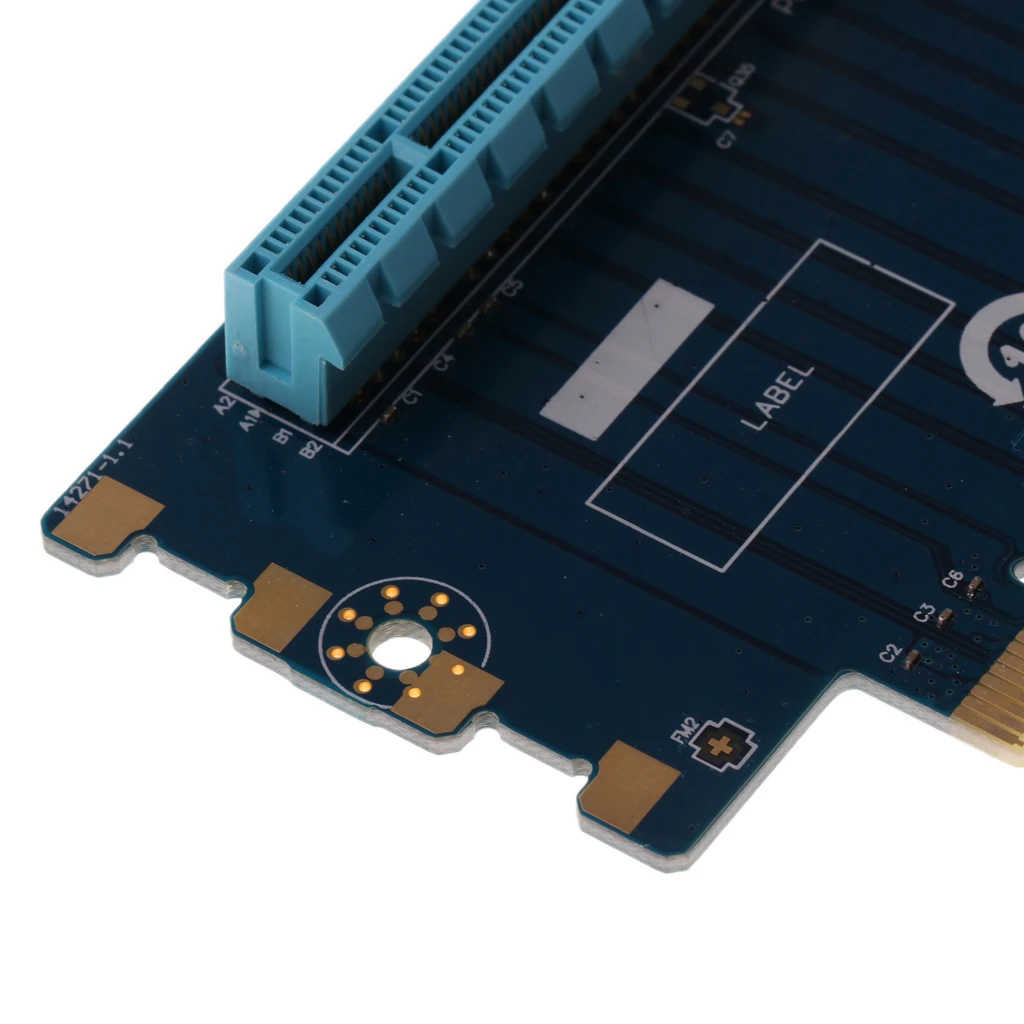 Dovewill PCI Express расширение PCI-E 16X90 градусов адаптер Riser Card конвертер PCIE 16X адаптер карта абсолютно