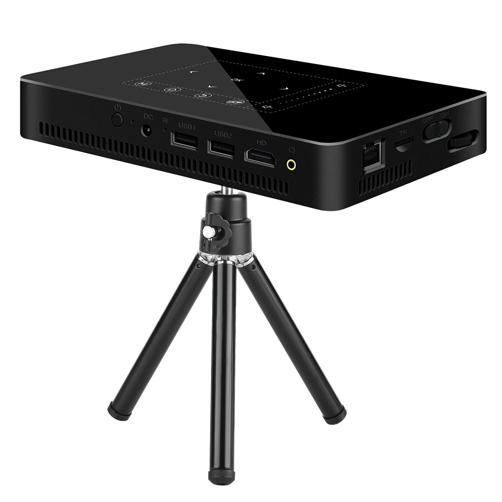 Home Theater Mini Portable HD 4K Smart Projector 2+16G WiFi 2.4G/5G /3.5mm/TF/USB 100-240V ev sinema ses sistemi
