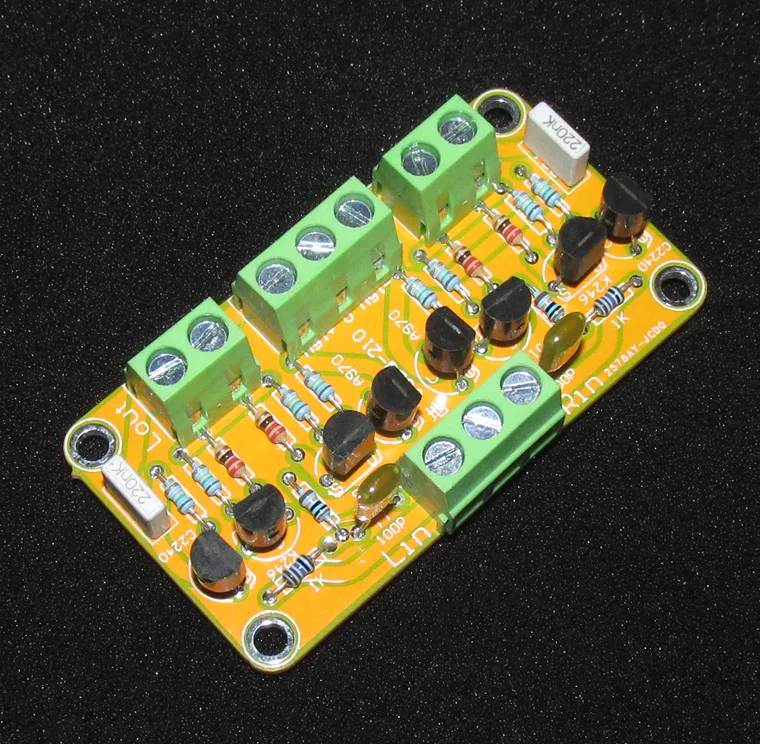 

JFET input Cascoded Buffer Preamp Board OP-AMP Preamplifier use of Toshiba 2SK246/2SJ103, C2240/A970 FOR CD player