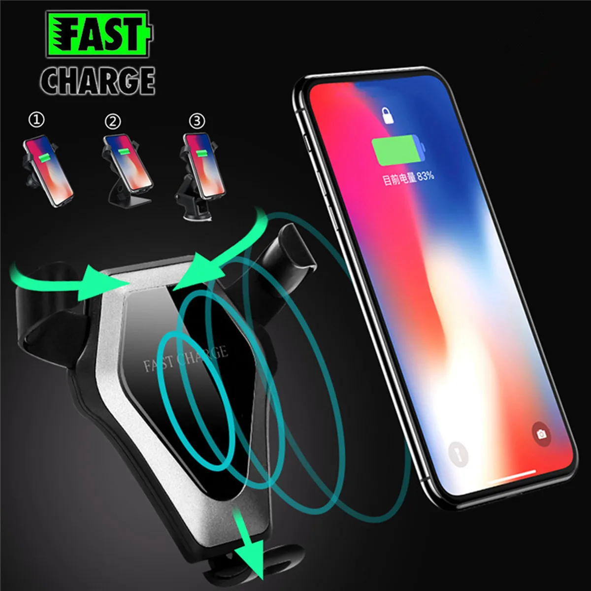Qi Wireless Fast Charge For iPhone X XS Max XR 8 for
