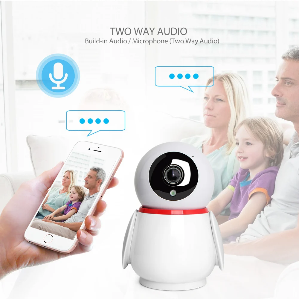 

1080P 2Mp Cloud Wireless Ip Camera Intelligent Auto Tracking Of Human Mini Wifi Cam Home Security Surveillance Cctv Network Ca