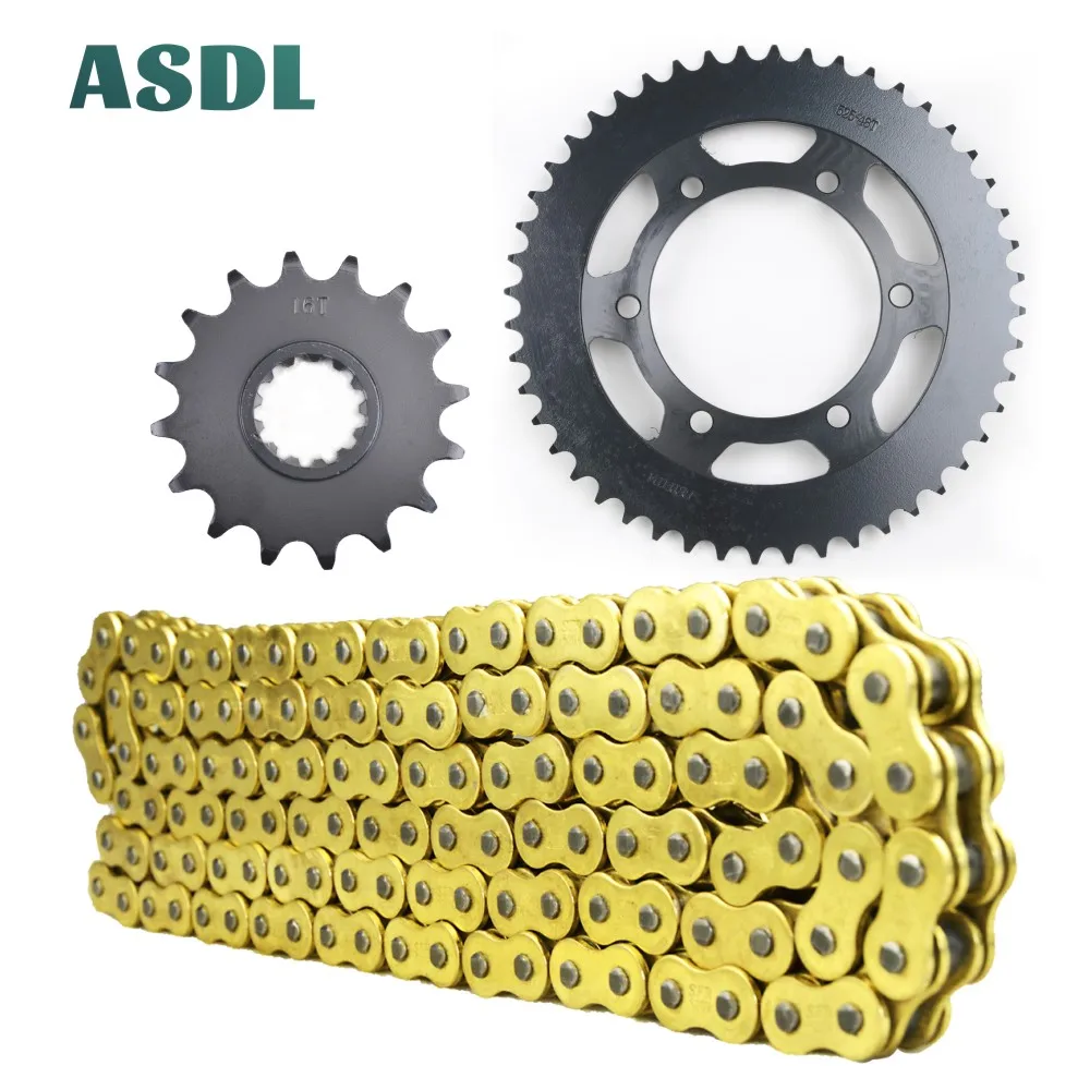 

525 16T 48T Motorcycle motor Best Transmission Drive Chain and front rear sprocket set for YAMAHA FJ-09 2016 2017 16 48 Teeth