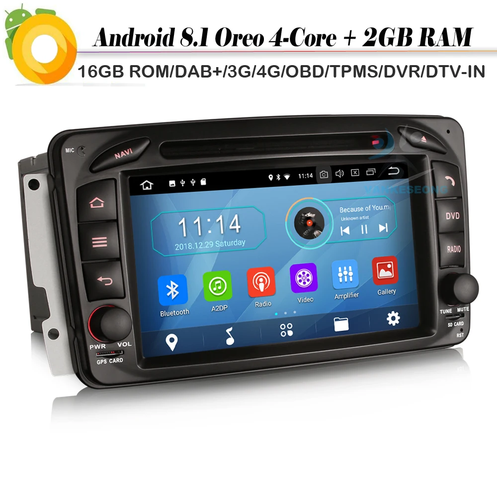 DAB + Sat Nav для Mercedes Benz Class C/G/CLK Vito Viano W463 W209 Android 8 1 Авторадио автомобильный GPS