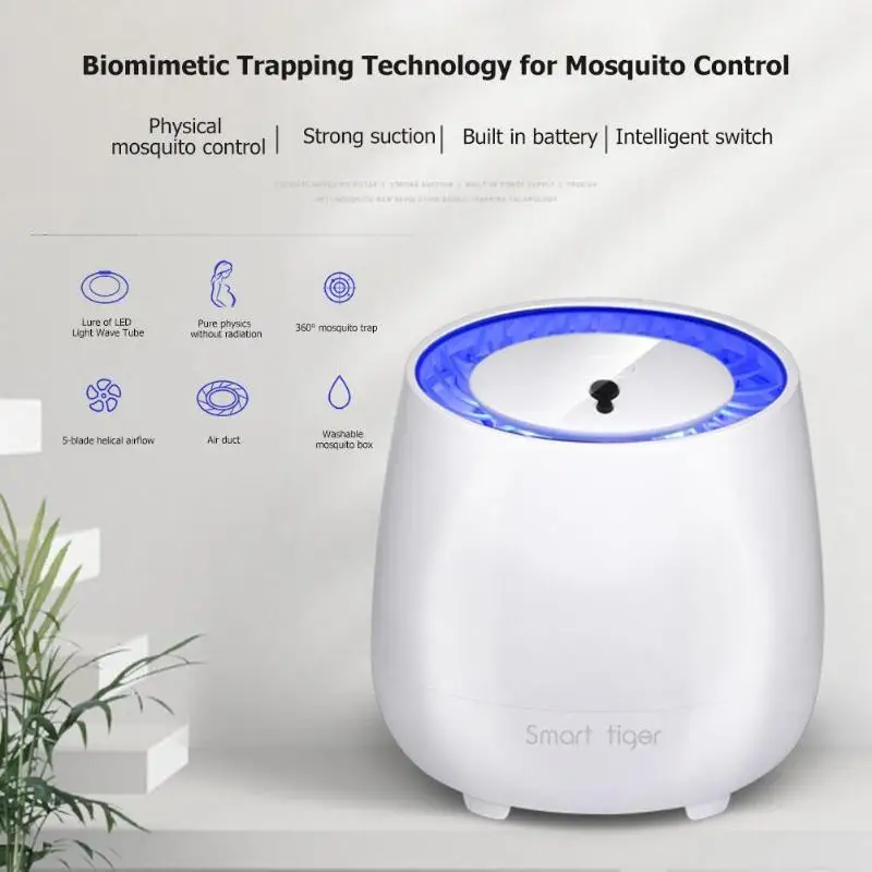 USB LED Photocatalyst Mosquito Killer Lamp NO Radiation Inhalant Light Trap Catcher Anti Mosquito