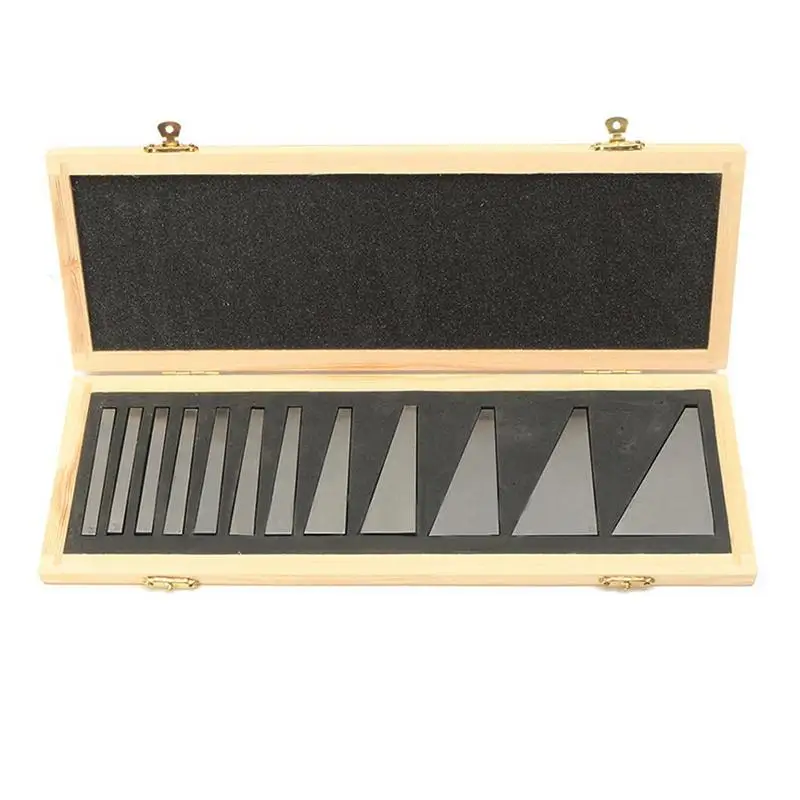 

High Quallity 12pcs Precision Angle Blocks Set 1/4 30 Degree with Storage Case For Lathes Gauge Tool