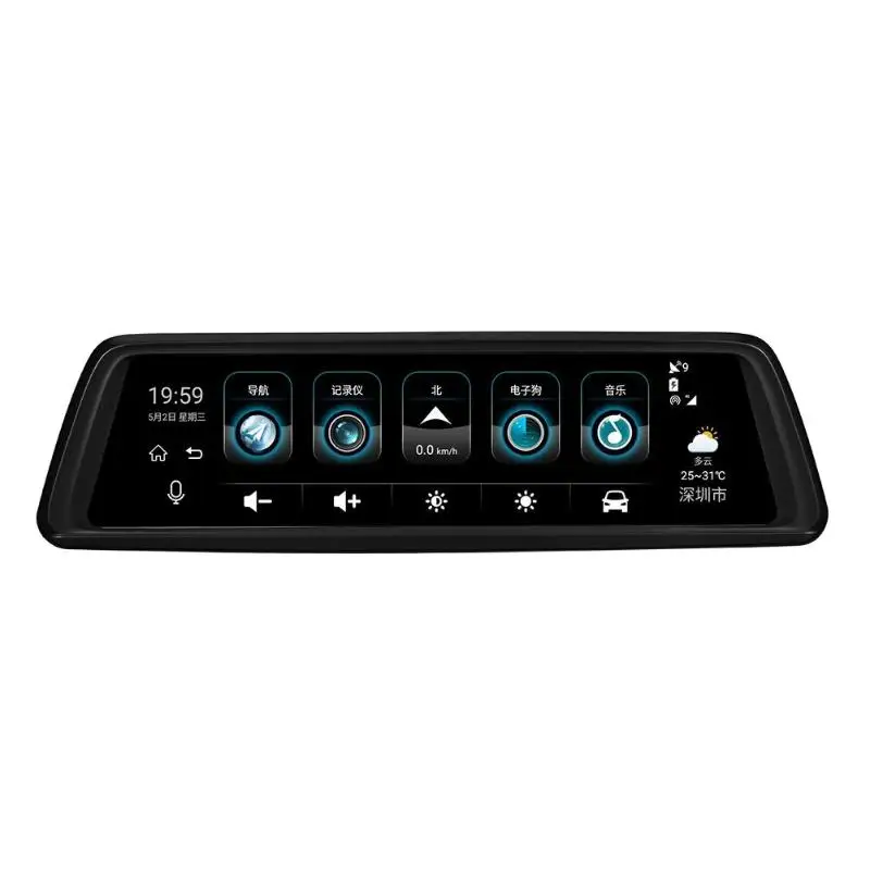 

Phisung V9 9.88in Full HD 1296P Four Lens Car DVR Camera 4G WiFi Car Rearview Mirror Night Vision Video Recorder Dash Cam