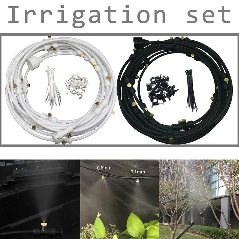 

6-18M Automatic Irrigation System DIY Watering Garden Hose Micro Drip Garden Watering Kits with Adjustable Drippers Watering Can