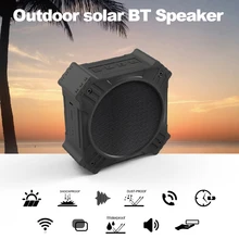 ES-T80 солнечный Bluetooth динамик s IPX6 Водонепроницаемый AUX в солнечной зарядке открытый сабвуфер 5 Вт динамик W/винт велосипедный шнур с отверстиями