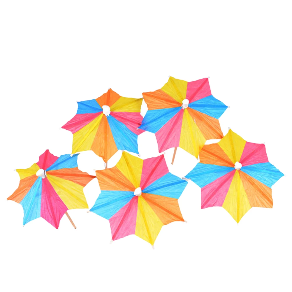 

144pcs Creative Prop Disposable Decor Funny Fruit Picks Umbrella Picks Cocktail Picks for Hotel Bar Store