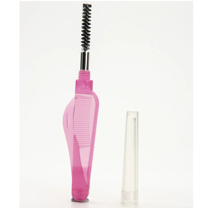 

1PCS Multifunctional Double-end Brush Eyebrow Comb Eyelash Brush Mascara Eyebrow Enhancer Brushes Color Random