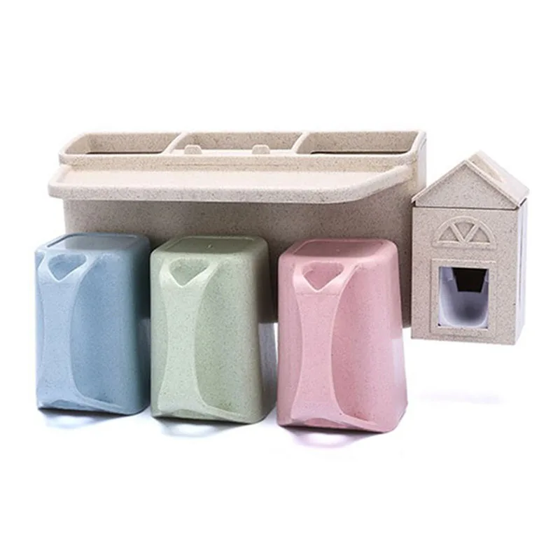 

opening promotion-Toothbrush Holder Cup Rack Extrusion Toothpaste Wash Set