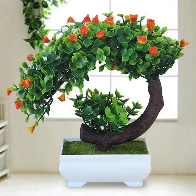 2018 New Artificial Plants Bonsai Small Tree Pot Fake Artificial Plants Bonsai Small Tree Pot